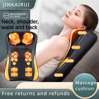 Shipetrol-Oreiller de massage électrique pour le cou, coussin de massage du dos amélioré, pétrissage profond des tissus chauffants, relaxation des muscles initiés 1